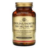 Холин и Инозитол, Choline/Inositol, Solgar, 500 мг/500 мг, 100 капсул