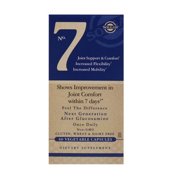 Комплекс Комфорт і Підтрика Суглобів, No.7 Joint Support, Solgar, 60 вегетаріанських капсул