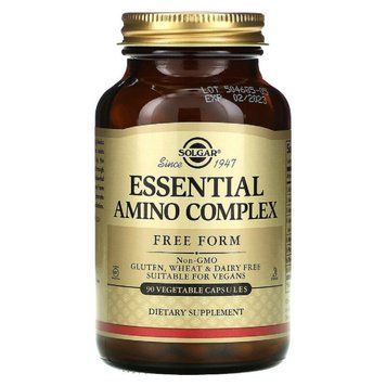 Амінокислотний Комплекс, Essential Amino Complex, Solgar, 90 капсул