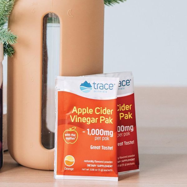 Яблучний оцет, 1000 мг, апельсиновий смак, Apple Cider Vinegar Paks, Trace Minerals, 30 пакетиків