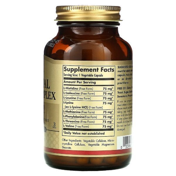 Амінокислотний Комплекс, Essential Amino Complex, Solgar, 90 капсул