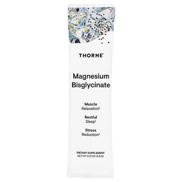 Магній Бісгліцинат, Magnesium Bisglycinate, Thorne, 30 стиків