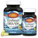 DHA (докозагексаеновая кислота), Вкус Лимона, EcoSmart, Carlson, 60+20 желатиновых капсул