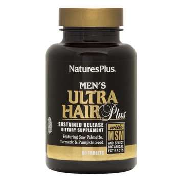 Комплекс для Росту та Оздоровлення Волосся для Чловіків, Ultra Hair, Natures Plus, 60 таблеток