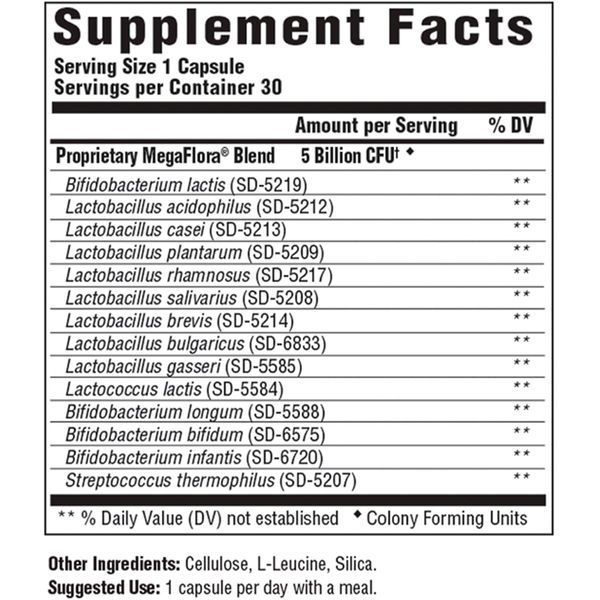 Пробіотики MegaFlora Kids Probiotic, MegaFood, 30 капсул
