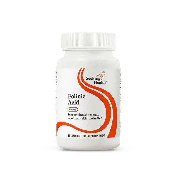 Фолієва кислота, 800 мкг, Folinic Acid, Seeking Health, 60 льодяників