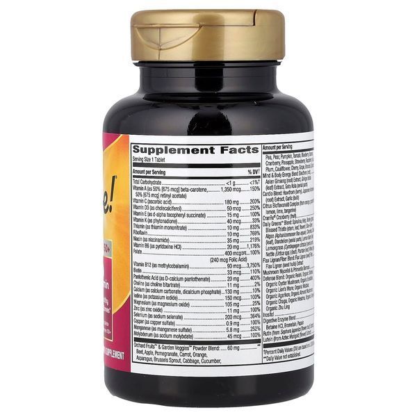 Мультивітаміни Для Жінок, Alive! Once Daily, Women's 50+ Multi-Vitamin, Nature's Way 60 Таблеток