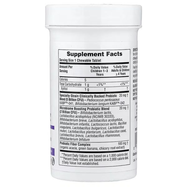 Пробиотик для детей, 7 млрд КОЕ, вкус ягод, GI Natural, Probiotic Kids, Natures Plus, 30 жевательных таблеток