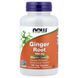 Корень имбиря, 550 мг, Ginger Root, Now Foods, 100 вегетарианских капсул