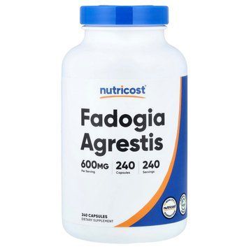 Фадогія агрестіс, 600 мг, Fadogia Agrestis, Nutricost, 240 капсул