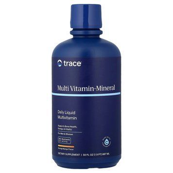 Жидкие мультивитамины и минералы, вкус апельсин и манго, Liquid Multi Vitamin-Mineral, Trace Minerals, 887 мл