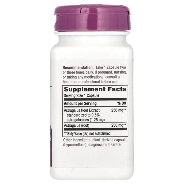 Астрагал, премиум экстракт, Astragalus, Premium Extract, Nature's Way, 60 вегетарианских капсул