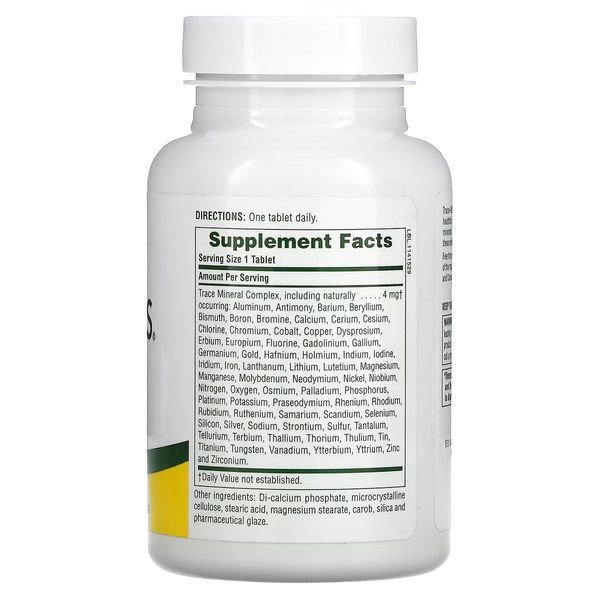 Комплекс мікроелементів, Trace-Mins, Trace Mineral Complex, Natures Plus, 180 таблеток