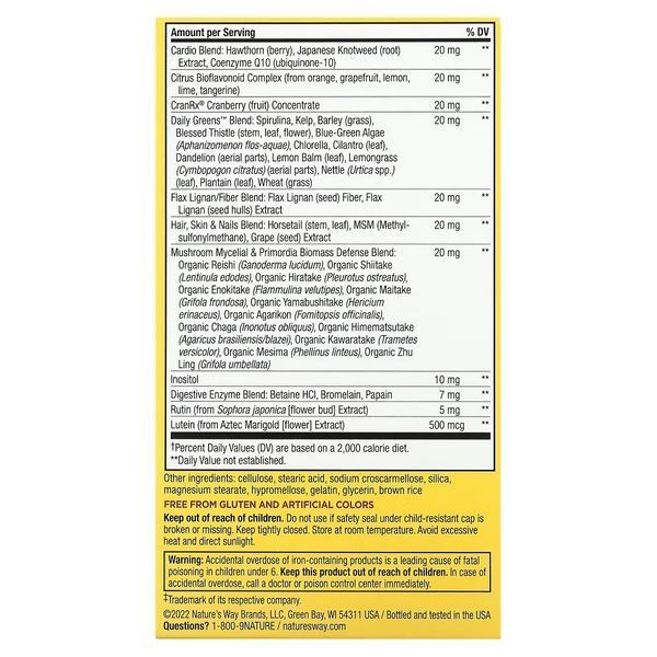 Мультивітаміни Для Жінок, Nature's Way, Alive! Ultra Potency Multi-Vitamin, 60 Таблетки