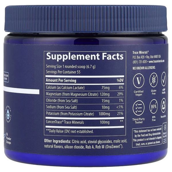Електроліти-Кето, смак лимон та лайм, Keto Electrolyte Powder, Trace, 369 гр