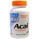 Асаи, Acai, Doctor's Best, 500 мг, 120 гелевых капсул