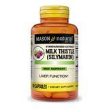 Розторопша (Сілімарін), Milk Thistle (Silymarin), Mason Natural, 60 капсул