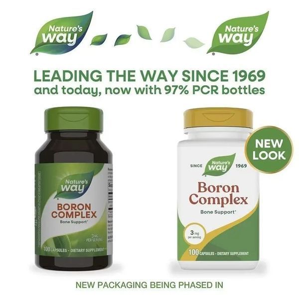 Бор, 3 мг, Boron Complex, Nature's Way, 100 капсул