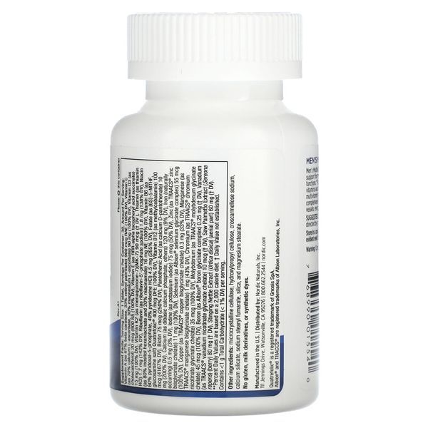 Мультивітаміни для чоловіків, 1 раз на день, Men's Multivitamin, One Daily, Nordic Naturals, 30 таблеток