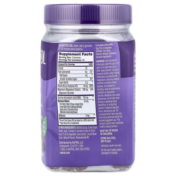 Здоровий сон та відновлення, з мелатоніном, смак вишні, Sleep & Restore, Natrol, 60 жувальних цукерок