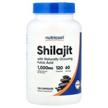 Муміє, 1000 мг, Shilajit, Nutricost, 120 капсул