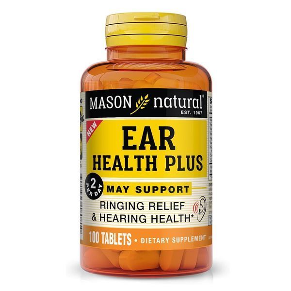 УЦЕНКА Здоровье ушей, Ear Health Plus, Mason Natural, 100 таблеток (без упаковочной коробки)