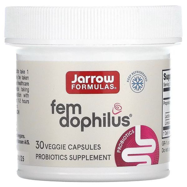 Пробіотики Для Жінок, Жіночий дофілус, 5 млрд КУО, Women's Fem Dophilus, Jarrow Formulas, 30 вегетаріанських капсул