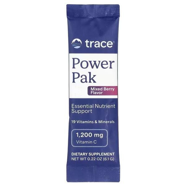 Електроліти, смак ягід, Power Pak, Trace, 30 пакетів по 6 гр