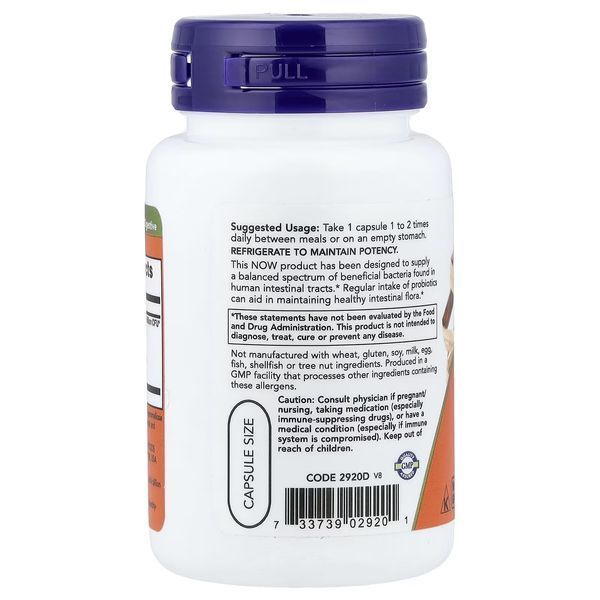 Пробіотичний комплекс, 4x6 Acidophilus, Now Foods, 60 вегетаріанських капсул
