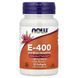 Вітамін Е, 268 мг (400 МО), E-400, Now Foods, 50 гелевих капсул