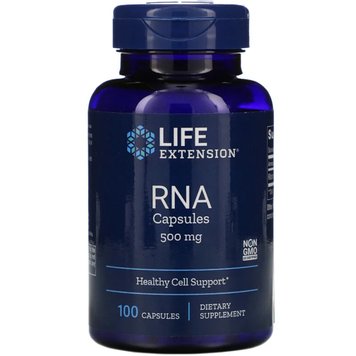 Рибонуклеїнова кислота, RNA Capsules, Life Extension, 500 мг, 100 капсул