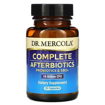 Комплексні афтербіотики, 18 млрд КУО, Complete Afterbiotics, Dr. Mercola, 30 капсул