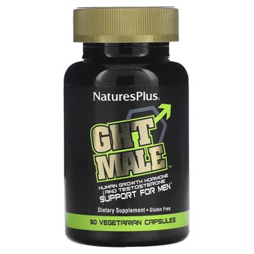 Підсилювач Тестостерону для Чоловіків, GHT Male, Natures Plus, 90 капсул