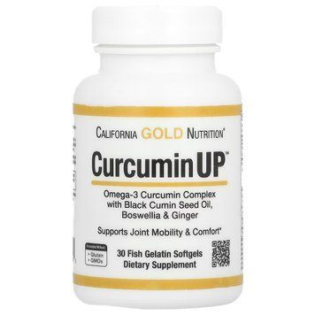 Комплекс для рухливості та комфорту суглобів, CurcuminUP, California Gold Nutrition, 30 желатинових капсул