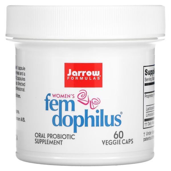 Пробіотики Для Жінок, Жіночий дофілус, 5 млрд КУО, Women's Fem Dophilus, Jarrow Formulas, 60 вегетаріанських капсул