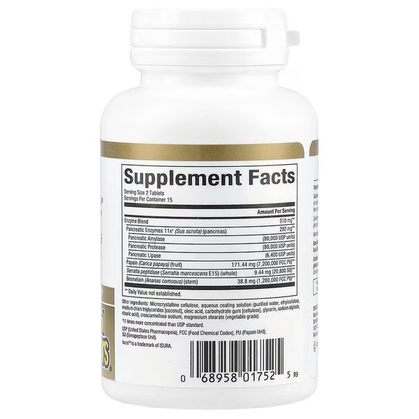 Ферменты двойной концентрации, Zymactive, Double Strength, Natural Factors, 30 таблеток