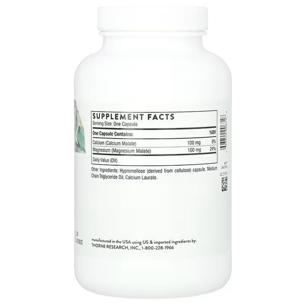 Кальцій та магній малат, Calcium-Magnesium Malate, Thorne, 240 капсул