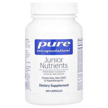 Мультивитамины для детей и подростков, Junior Nutrients, Pure Encapsulations, 120 капсул