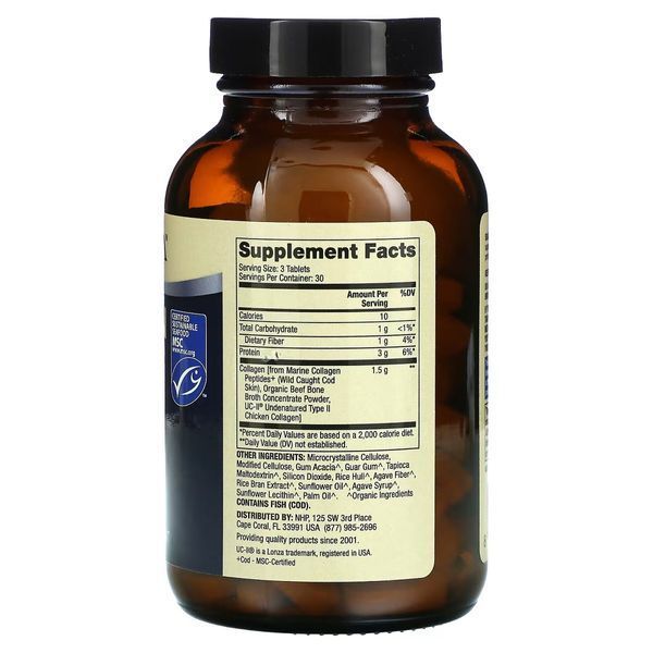 Комплекс колагену, 1, 2 та 3 типу, Collagen Complex, Type I, II & III, Dr. Mercola, 90 таблеток