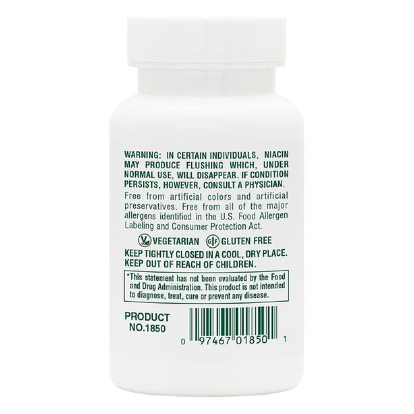 Ніацин, Niacin, 100 мг, Natures Plus, 90 таблеток