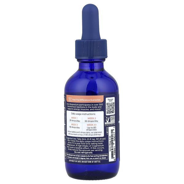 Магній іонізований у краплях, 400 мг, Ionic Magnesium, Trace Minerals, 59 мл