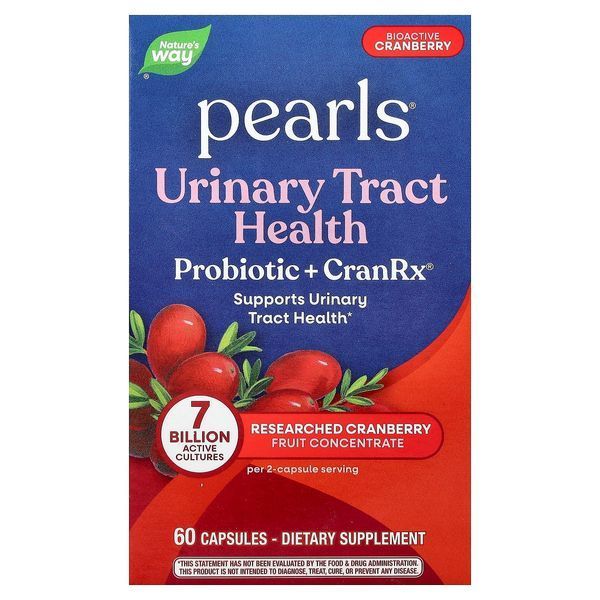 Клюква биоактивная с пробиотиком, женское здоровье, CranRx, Women's Care with Probiotics, Nature's Way, 60 вегетарианских капсул