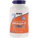 Омега-3 1000 мг, 180 EPA / 120 DHA, Molecularly Distilled Omega-3, Now Foods, 200 капсул з риб'ячого желатину