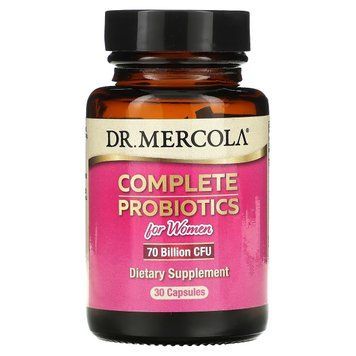 Повноцінні пробіотики для жінок, 70 мільярдів КУО, Complete Probiotics for Women, 70 Billion CFU, Dr. Mercola, 30 капсул