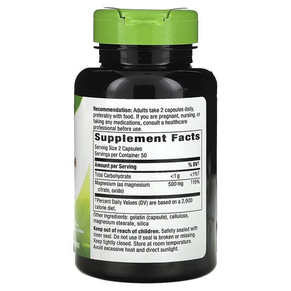 Магній Цитрат, Magnesium Complex, Nature's Way, 100 капсул