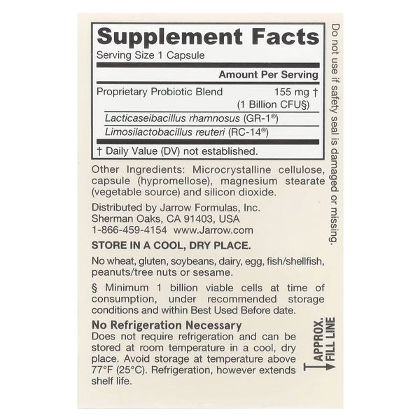 Пробіотики Для Жінок, Жіночий дофілус, 1 млрд КУО, Women's Fem Dophilus, Jarrow Formulas, 30 вегетаріанських капсул