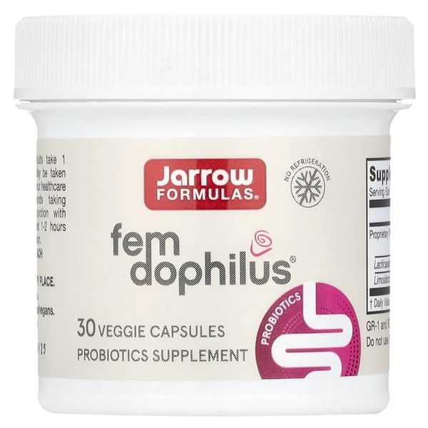 Пробіотики Для Жінок, Жіночий дофілус, 1 млрд КУО, Women's Fem Dophilus, Jarrow Formulas, 30 вегетаріанських капсул