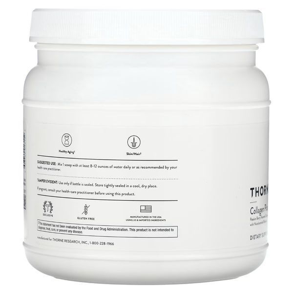 Колаген плюс з нікотинамідом рибозидом, смак ягід, Collagen Plus, Thorne, 495 гр