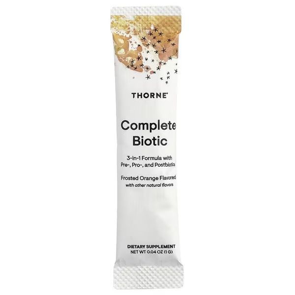 Пробіотичний комплекс, смак апельсину, Complete Biotic, Thorne, 30 стиків