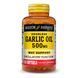 Чесночное масло 500 мг, Garlic Oil, Mason Natural, 100 гелевых капсул